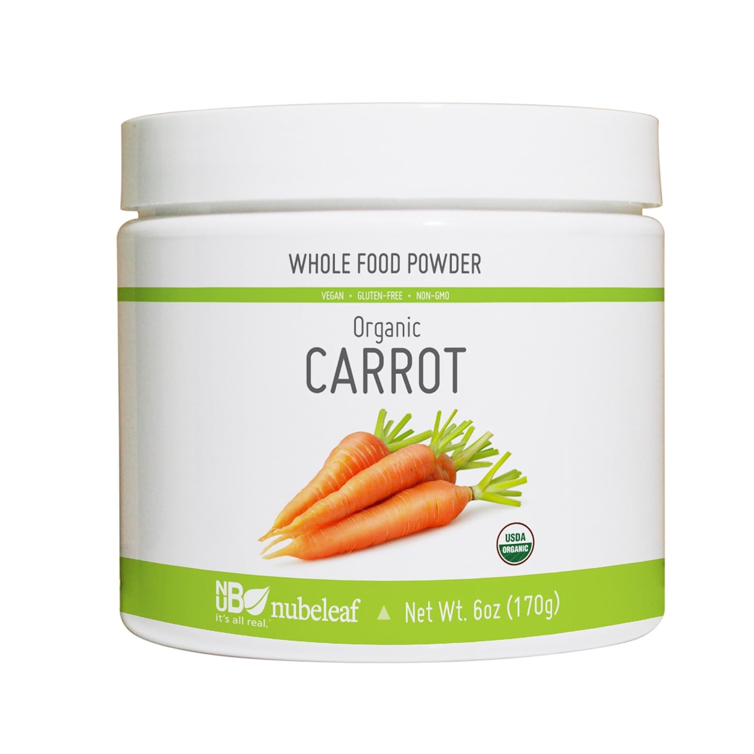 Nubeleaf Carrot Powder NonGMO, GlutenFree, Raw