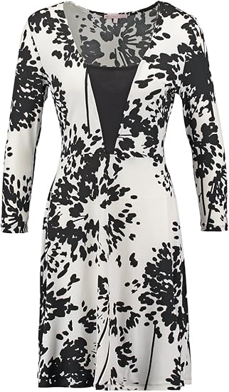 Anna Field Kleid Damen A-Linie in Schwarz-Weiß ...