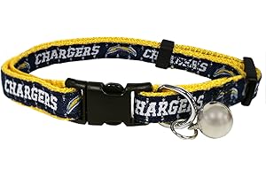 Pets First NFL Los Angeles Chargers Cat Collar, NFL Team Color, One Size