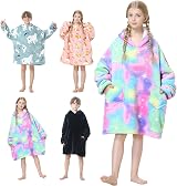 MOKANI Oversized Blanket Hoodie Kids Wearable Extra Long Blanket view 7