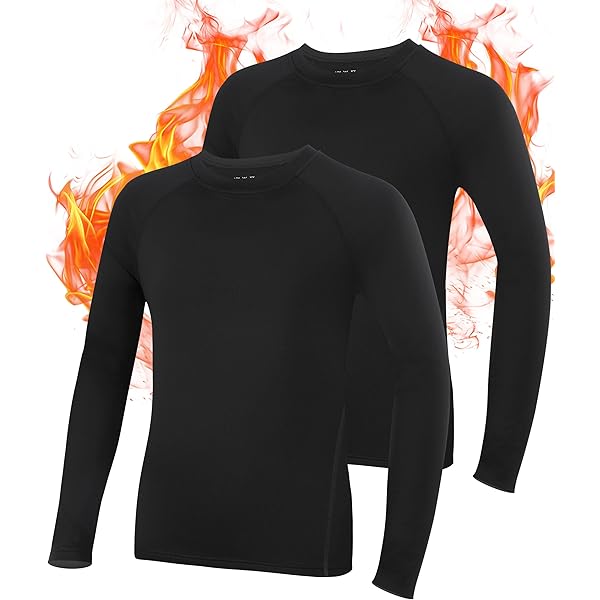 Amazon.com: Ewedoos Youth Boys Compression Thermal Shirt Long