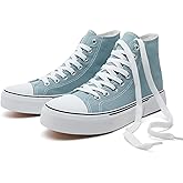 hash bubbie High Top Sneakers for Women Classic High Tops Canvas Shoes Lace up Women's Fashion Sneaker