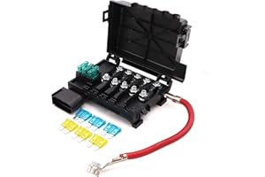 Battery Fuse Box Block Terminal 1J0937550 with 9pcs fuses for 99-04 VW Beetle Jetta Bora Golf MK4