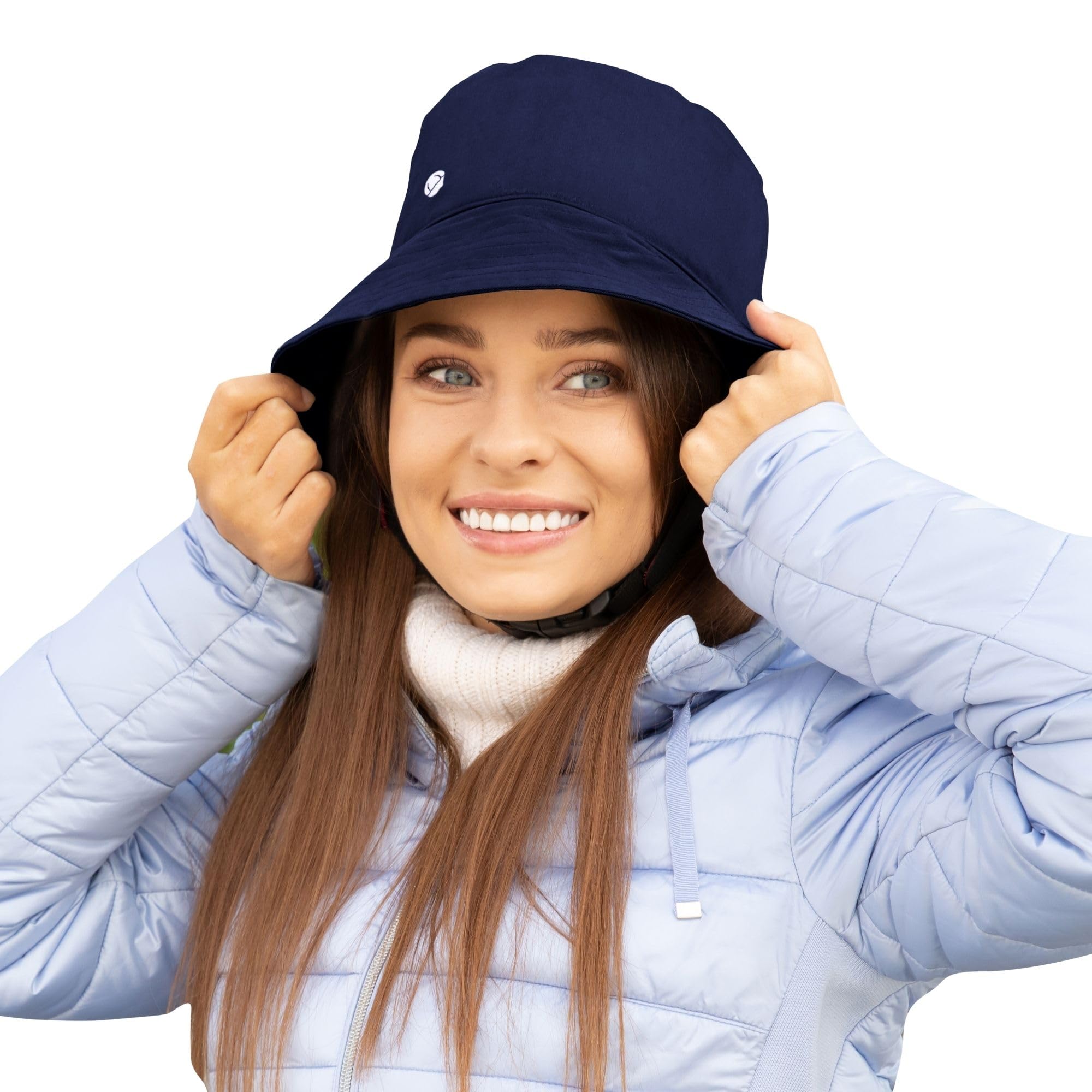 Ribcap Billie Medical Grade Protective Helmet | Navy Blue | Medium (Head Circumference 56-58 cm) | Soft Helmet for Epilepsy | Protective Helmet for Seizures | Fashionable and No Stigma