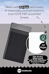 nu: Craze Cloud Range Things to Do Pad - Wirebound Notebook 3 Pack Black view 2