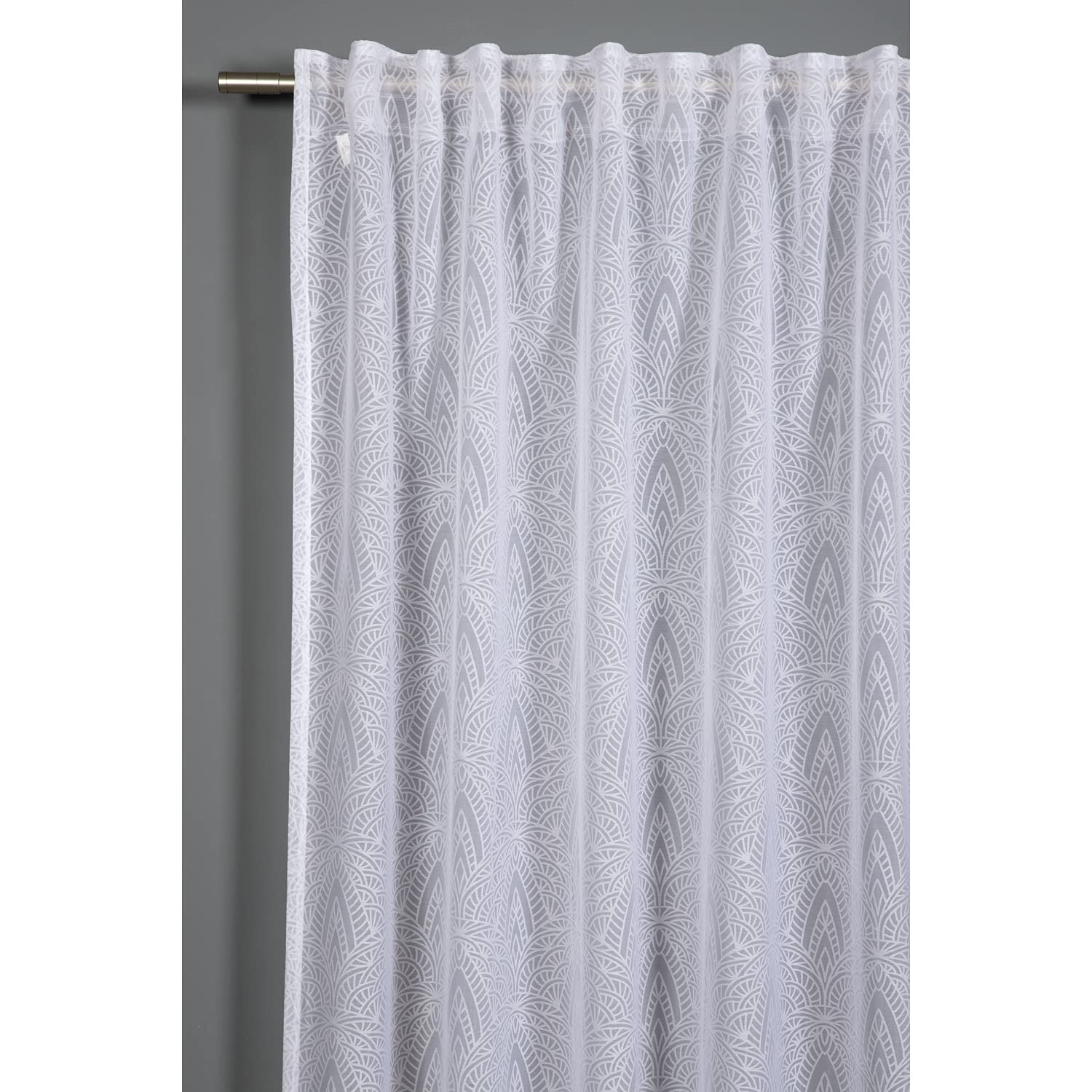 Gardinia White Viscose Scarf 140 x 245 cm