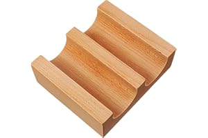 Toyvian Wooden Sushi Roll Holder Serving Tray Multi-Function Sashimi Stand Wood Material for Japanese