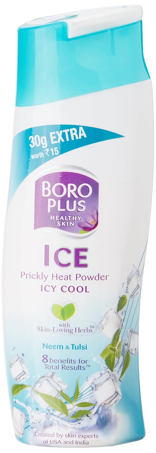 Boroplus Prickly Heat Ice Cool Powder, 150g with 30g Extra Amazon.in