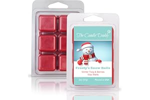 The Candle Daddy Frosty's Snow Balls - Winter Twig & Berries Scented Wax Melt - 1 Pack - 2 Ounces - 6 Cubes - Funny Present