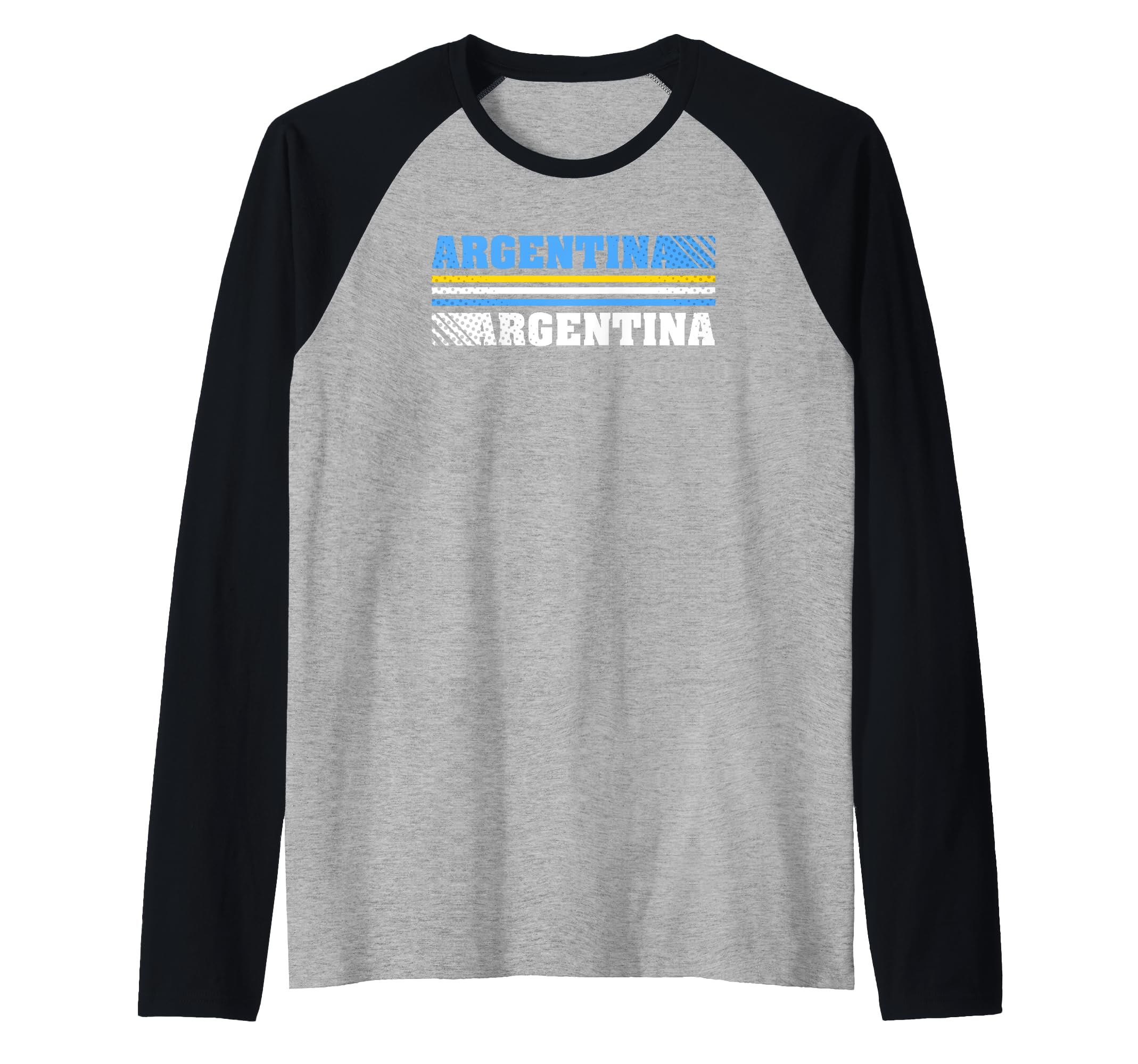 Fifth Sun Argentina Colorful Word Stack Raglan Baseball Tee