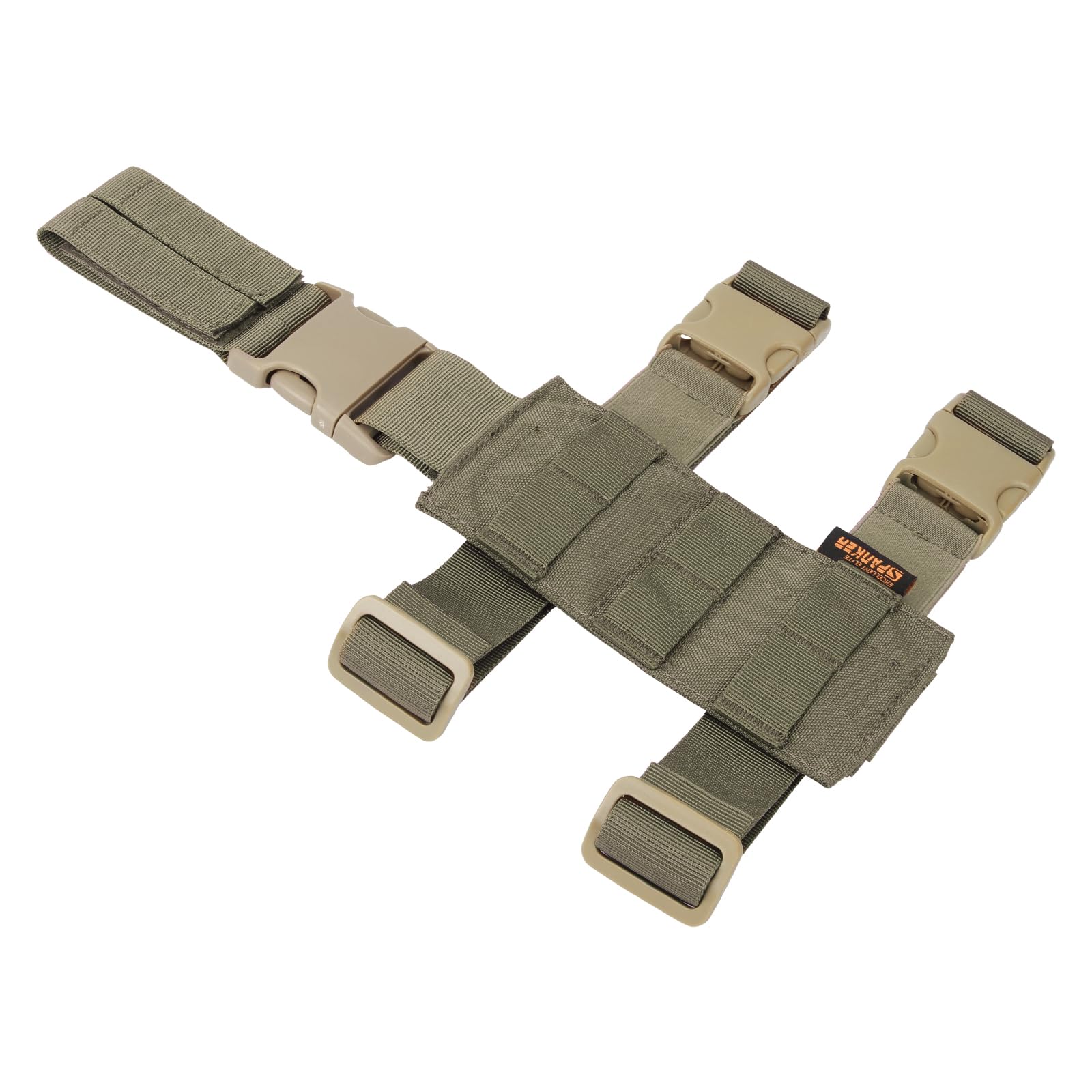 EXCELLENT ELITE SPANKER Tactical Drop Leg Holster Molle Leg Platform Left or Right Nylon(Ranger Green)