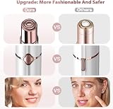 gurelax Facial Hair Remover for Women Rechargeable Epilator 2 Heads view 6
