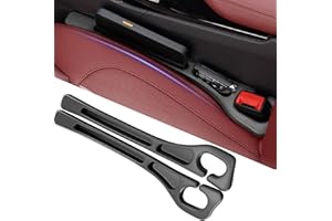 Axutous Car Seat Gap Filler Universal for Car SUV Truck Interior Accessories Seat Gap Plug Organizer Blocker with Storage Slot Black Pack of 2