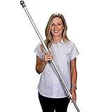Flag Pole: 6 Ft Heavy Duty Aluminum Spinning Tangle Free Flag Pole By American Signature for Sale! - Best Quality Wall Mount Flagpole for Residential or Commercial. 6 Feet Long 1 Inch Diameter Brushed Aluminum Flag Pole Designed for 2.5'x4' or 3'x5' Flags with Grommets or Sleeved House Banner Flags. Wind Resistant and Rust Free. 1 Year Hassle Free Warranty. (Silver, 6')