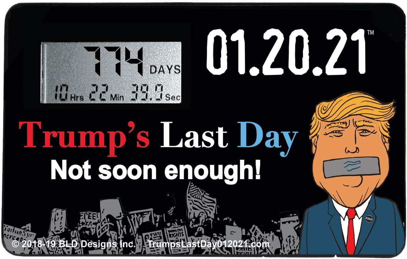 Amazon Com Trumps Last Day Countdown Clock 3 Clocks Home Kitchen