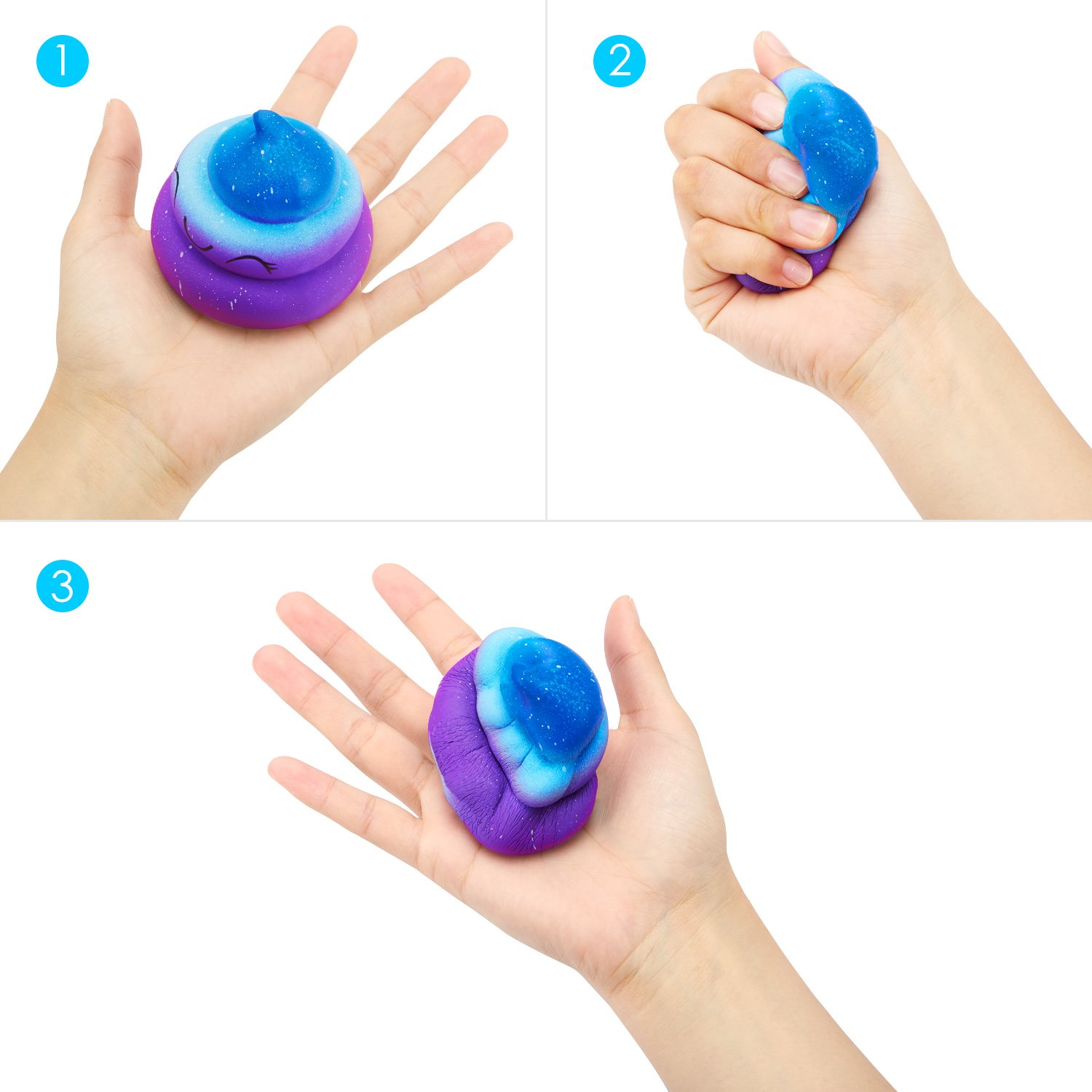 Cute Squishy Super Jumbo Squishies toy Scented Slow Rising Rare Fun Colorful Slow Rising Toy decorative props Large or Stress Relief (2 PACK) …