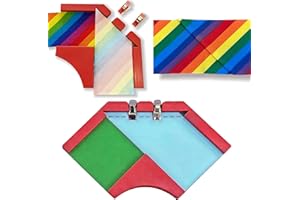 Bias Binding Buddy Tape & Quilt Edge Assistant Tool 6 Size Options for Seam & Quilt Tape Making, Straight/Bias Binding Guide 