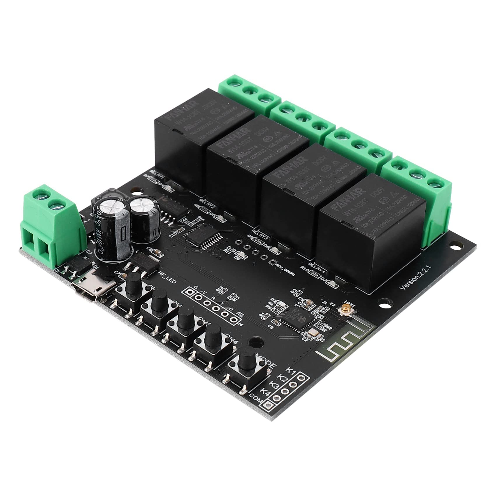 Plomevry 4CH Tuya Switch WiFi Switch Module Wireless Relay Smart Life APP Remote Control Smart for Smart Home Switch