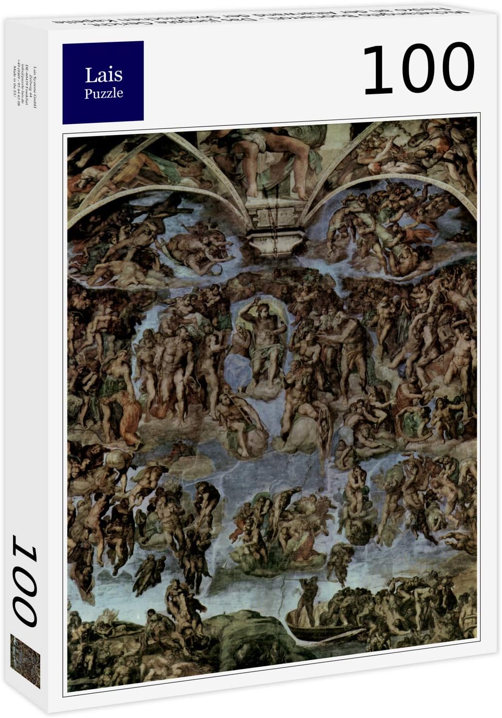 Lais Jigsaw Puzzle Michelangelo Buonarroti - The Last Judgement, fresco on the altar wall of the Sistine Chapel 100 pieces