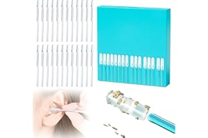 Earwax Removal Adhesive Swabs, 2026 New Reusable Sticky Ear Swabs with Soft Flexible Tip, Washable Ear Cleaning Sticks with D