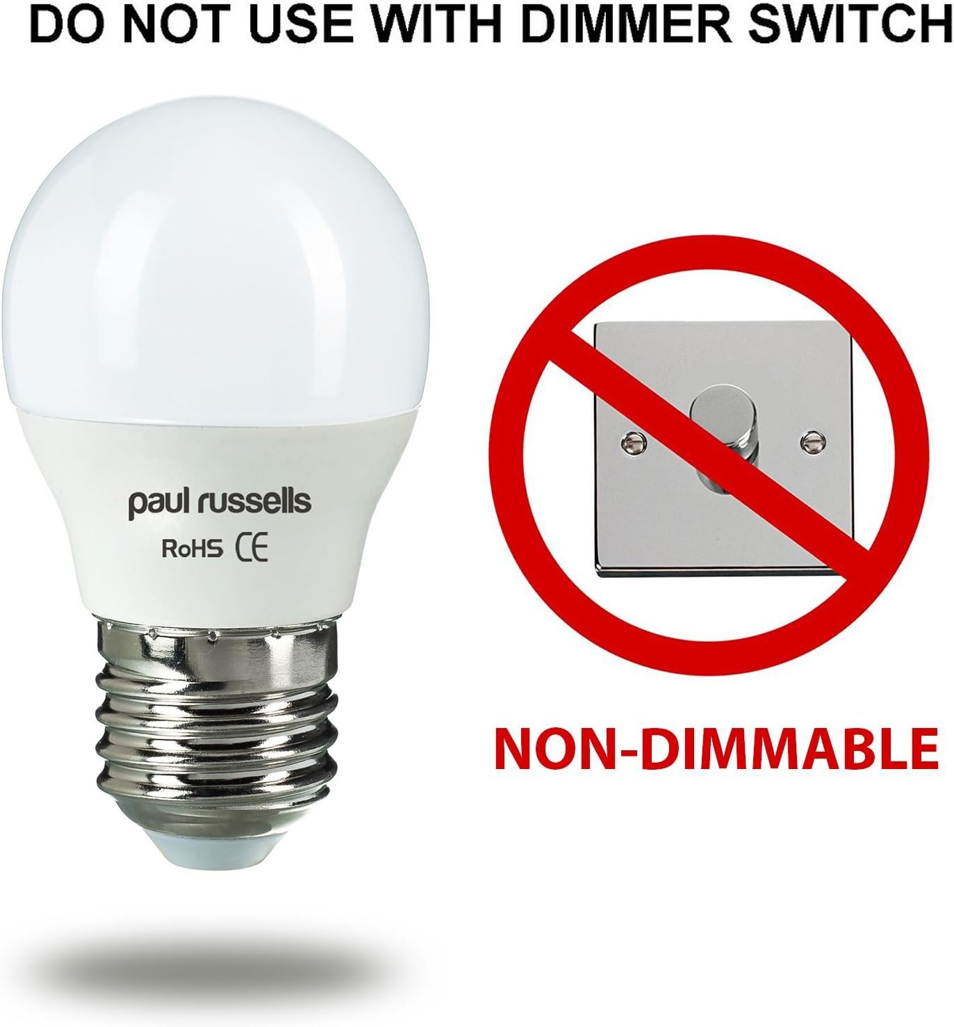 paul russells LED Light Edison Screw E27, 60w Equivalent, 6.5W 806 Lumenrs LED Bulbs, 6500K Bright Daylight - Image 5