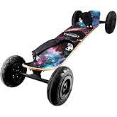 MountainBoard All Terrain Skateboard Kiteboard Cross Country Mountainboard Big Wheel Downhill Longboard All Terrain Longboard Kite Board with Bindings for Cruising and Downhill