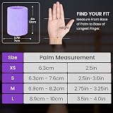 FINGER TEN Gymnastics Hand Grips Wristbands for Women Girls Purple S view 5