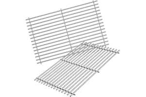 jkxoo 2Pack 19.5'' Stainless Steel Cooking Grill Grates Replacement for Weber Genesis 300 Series, Genesis E310 E320 E330 S310 S320 S330, Replacement Parts for Weber 7528/7524