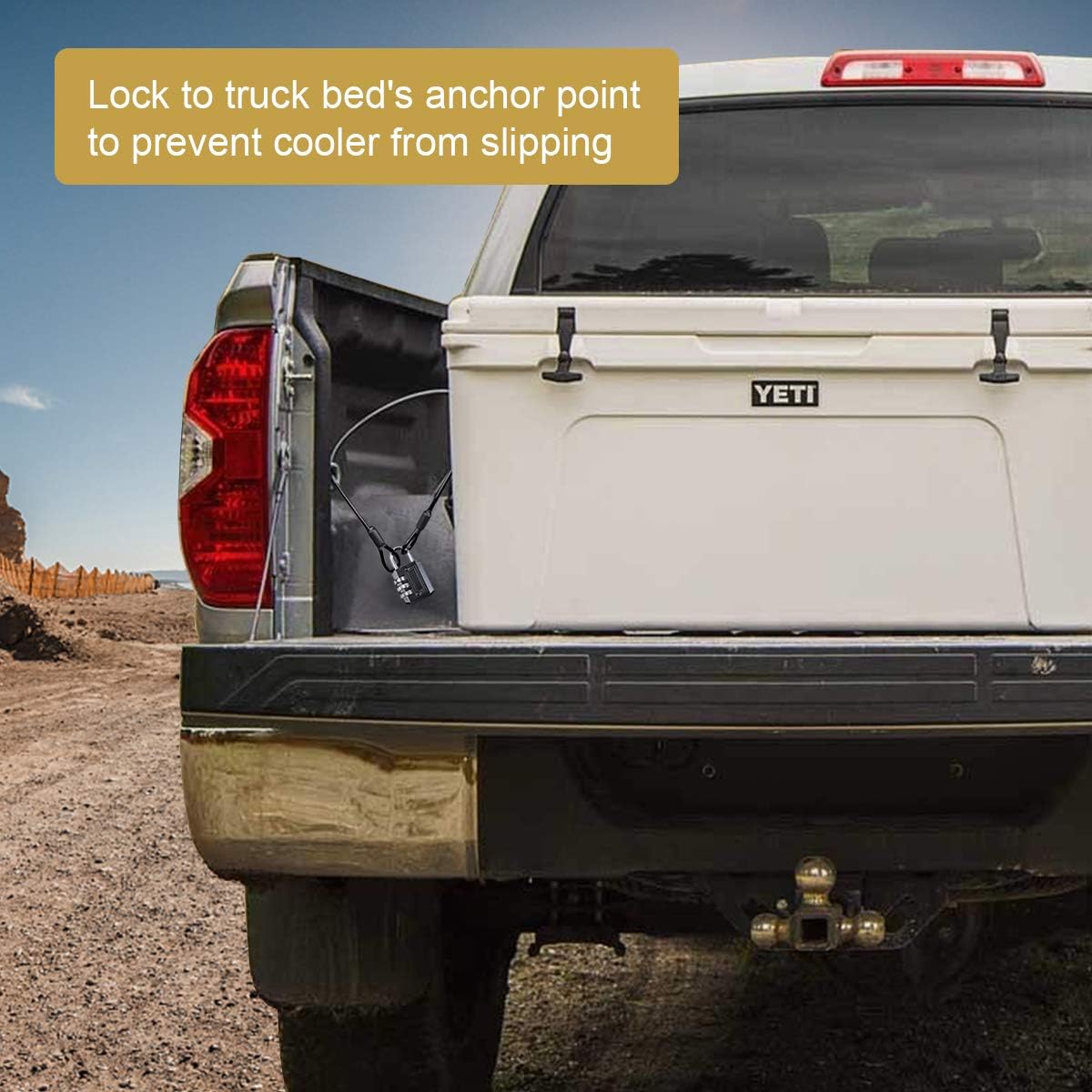 truck bed cooler lock