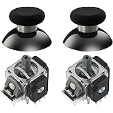 GuliKit TMR Magnetic Joystick Replacement Kit for PS5 DualSense/DualSense Edge Controller,Anti-Drift Electromagnetic Stick Repair Module with Thumbstick Caps, Soldering Required