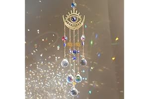 HYBEADS Crystal Suncatcher Suncatchers for Windows Hanging Sun Catchers with Crystal Balls for Indoor Outdoor Decor Home Garden Car Decoration Prism Rainbow Maker