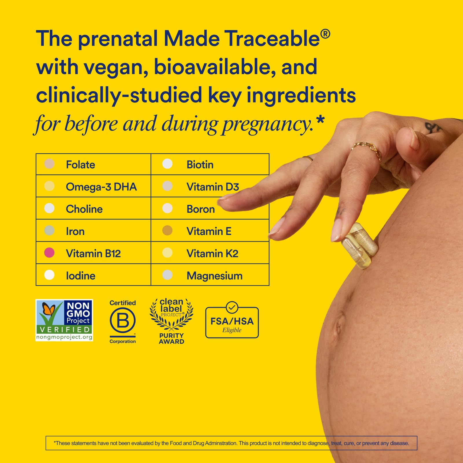 Mua Prenatal Vitamins Folate & Choline for Neural Tube Support, Omega