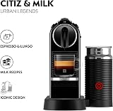Nespresso CitiZ Milk Coffee Machine with Aeroccino Black ENV267.BAE view 3
