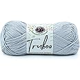 Lion Brand Yarn Truboo Yarn, Silver, 1 Skein