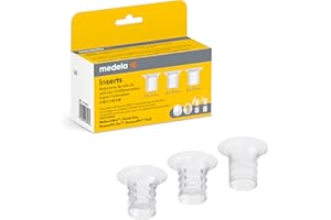 Medela Compatible Flange Breast Shield Inserts 15mm, 18mm, 21mm Replacement Accessory Pump Part, 2 of each size, 6PC