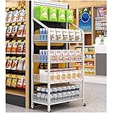 GRRICEPL Retail Snack Rack Display Stand, Commercial Supermarket Shelf 3/4 Shelf, for Snack Beverage Toys Fruit, Home Kitchen