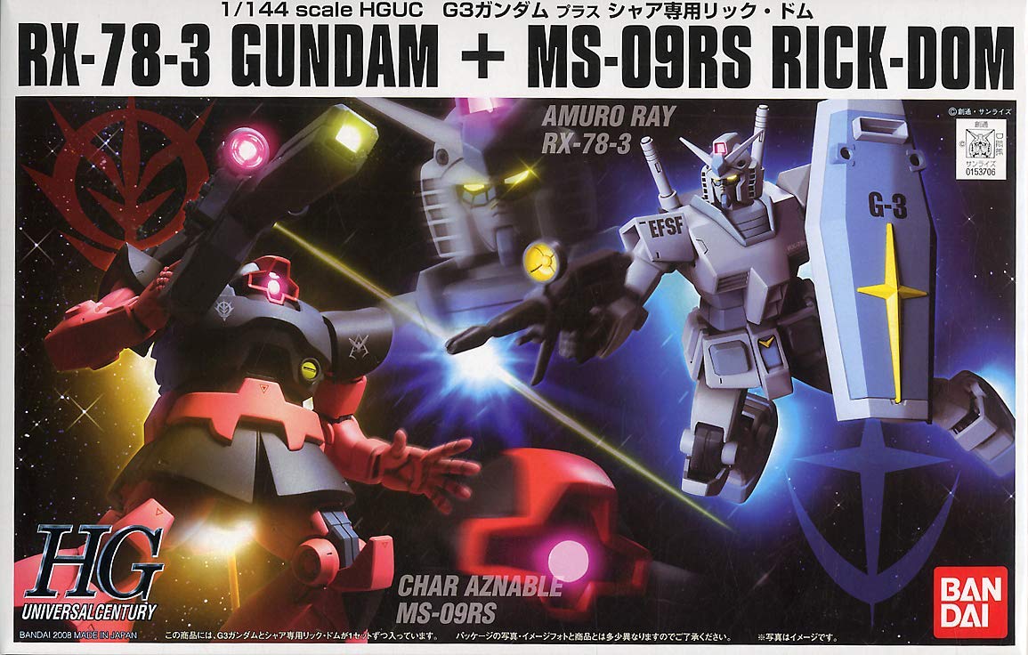 Mua Bandai Hobby HGUC 1/144 RX-78-3 Gundam & Char's Rick-Dom Mobile ...