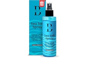 B BELÏZ Sea Salt Spray - Beach Waves Texturizer, Volumizing Hair Mist, Light Hold No Crunch, Organic Aloe Vera & Kelp, Fine Thin Thick Hair, Men Women Kids, Alcohol Paraben Free - 8.5 Oz