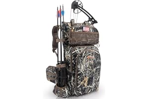 FunVZU Hunting Backpacks for Men,Saddle Hunting Bag with Bow Holder, Large Compound Bow Hunting Backpack & Duffle Bags