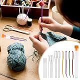 ASIRYVA 16 Pcs Large Eye Blunt Needles Darning Crochet Tapestry Wool Sewing Kit view 5