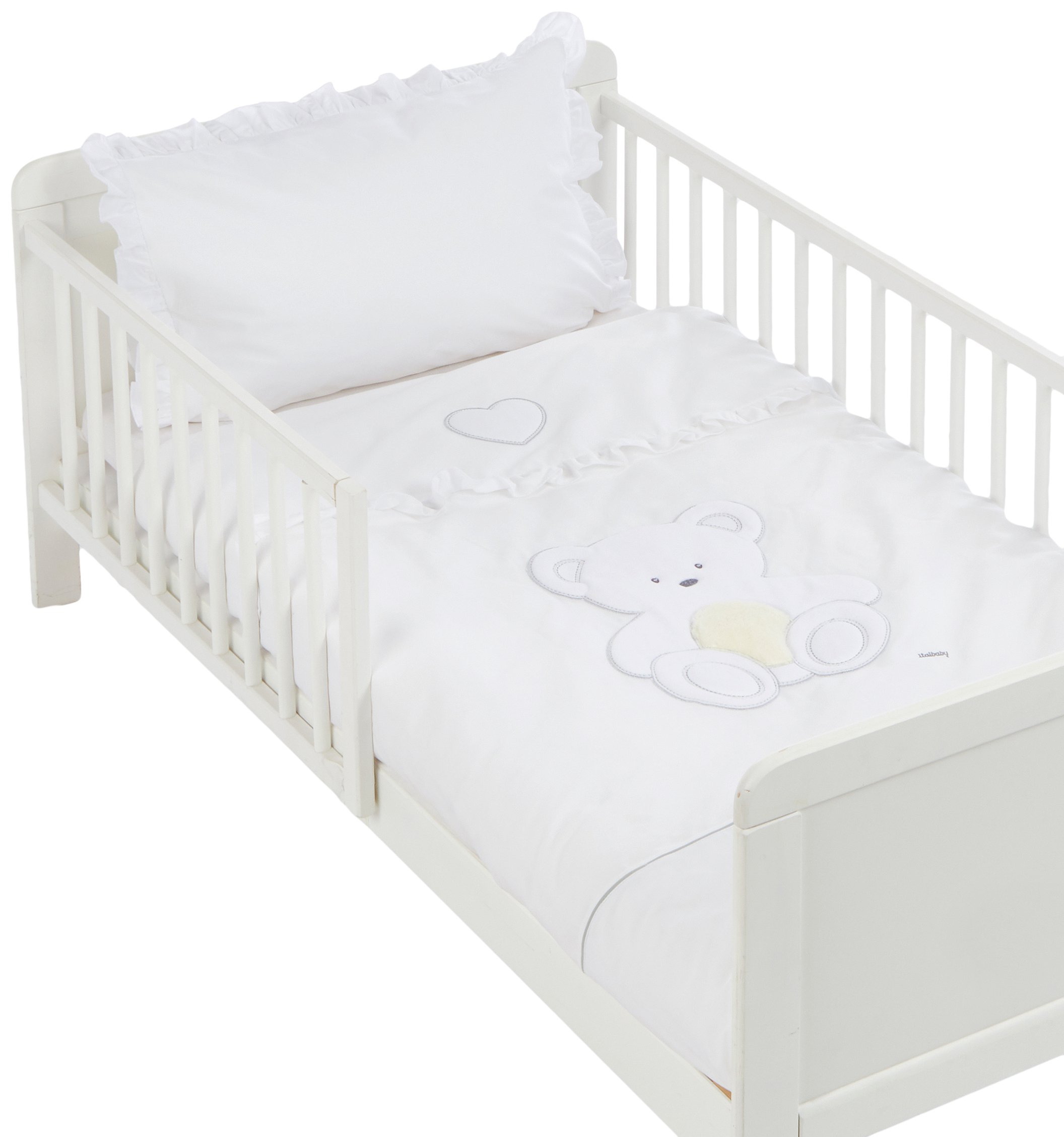 Italbaby Plush Maxi Bedding Set, White, Multi-Color, One Size