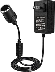 Car Cigarette Lighter Socket 24W 2A AC to DC Converter 110-240V to 12V Power Adapter for Car Mini Vacuum GPS Camera