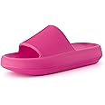 CUSHIONAIRE Women's Feather Cloud Recovery Slide Sandals with +Comfort