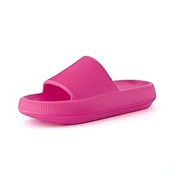 CUSHIONAIRE Feather EVA Slides for Women