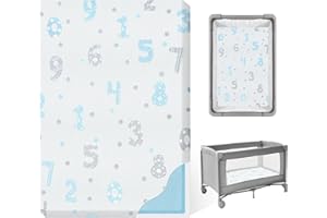 voomf Pack and Play Mattress Pad, 38"x26" Memory Foam Dual-Sided Pack N Play Mattresses for Baby Toddler, Soft Baby Crib Mattress for Pack N Play Playpen with Washable Cover