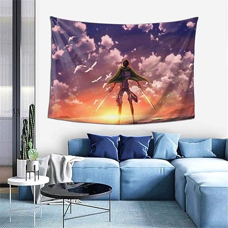 Amazon Co Jp 进击的巨人 编年史 進撃の巨人 クロニクル 多機能壁掛け ファブリック装飾用品 おしゃれ モダンなアート 模様替え 部屋 窓カーテン 個性ギフト 新居祝い ホーム キッチン