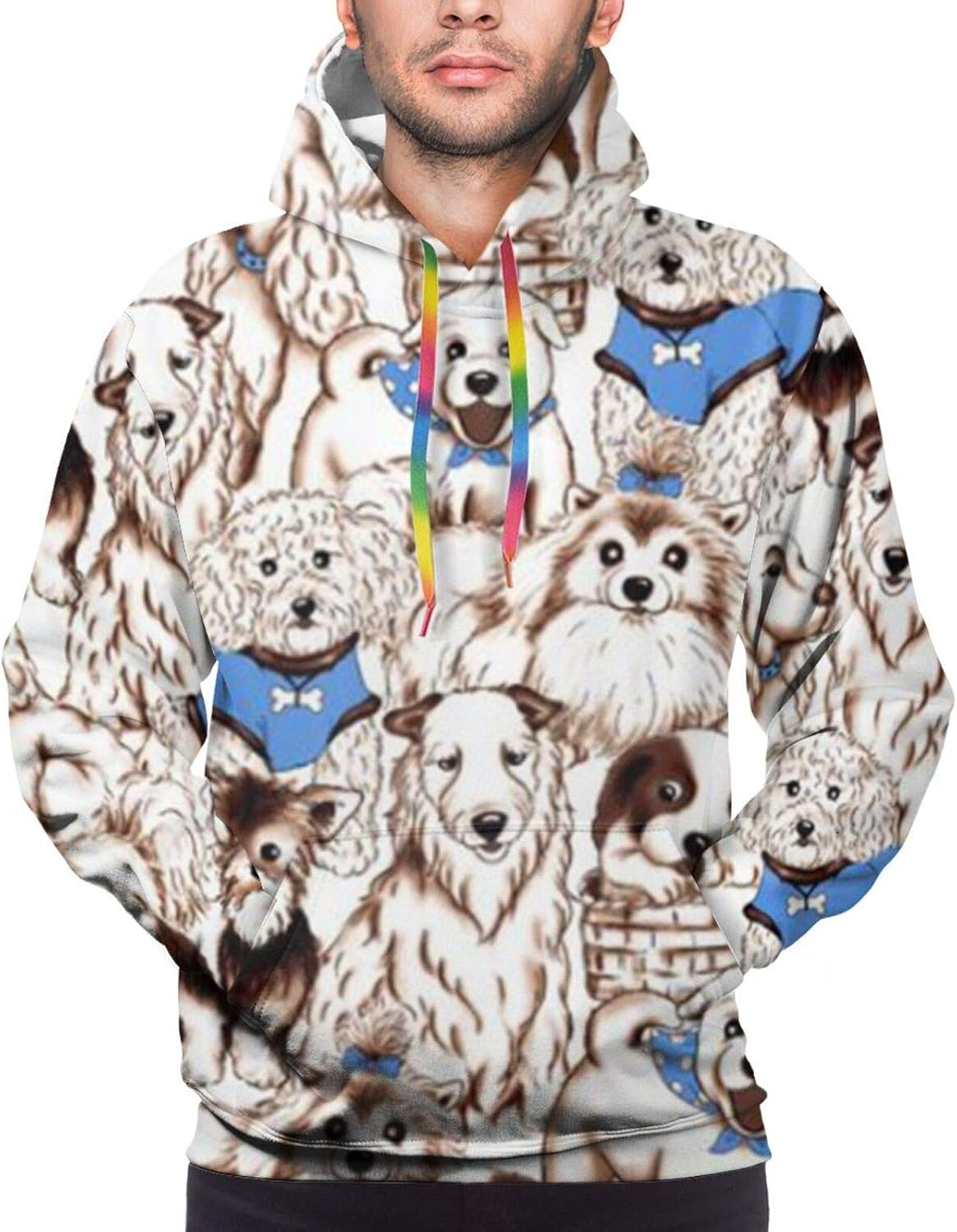 Various Dog Group Hoodies Men's Active Hoodies Fashion