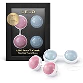 LELO Beads Classic - Silicone Kegel Balls, Pelvic Floor Exerciser | These weighted silicone kegel balls with string help tone the pelvic floor while offering natural pleasure enhancement.