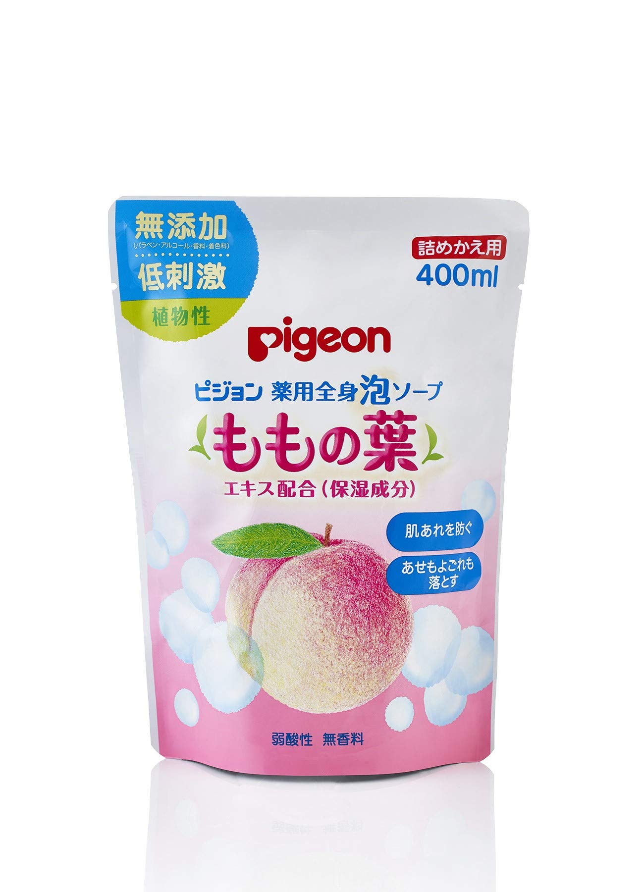 Pigeon(ピジョン) 薬用全身泡ソープ(医薬部外品) ももの葉 詰めかえ用 400ml 08412商品画像