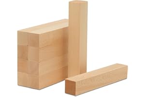Dragon Drew Basswood Carving Blocks | Soft Unfinished Wood for Whittling | 10 ct